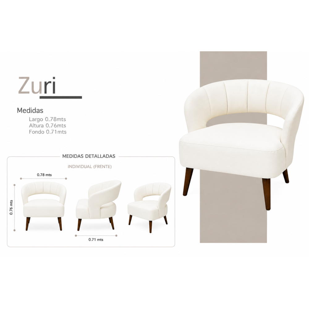 ZURI OCASIONAL CUERO
