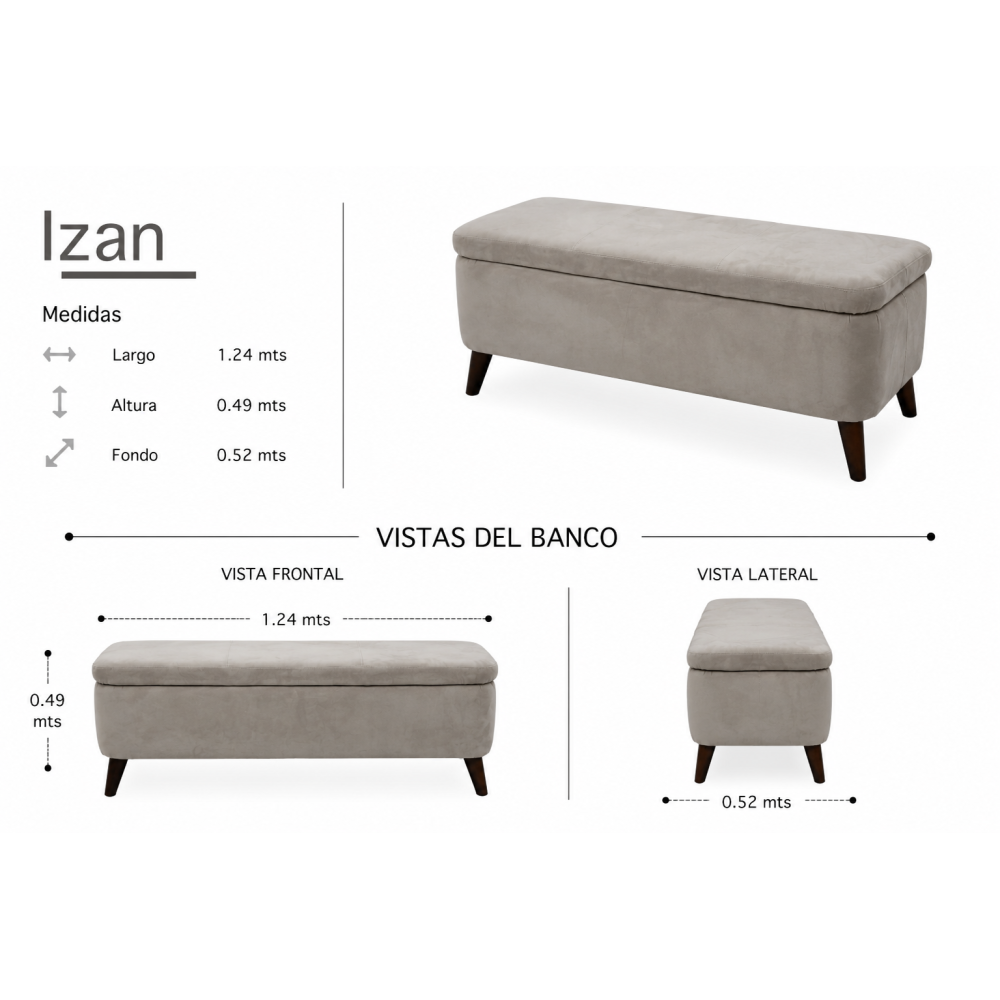 IZAN OTTOMAN CON BAÚL