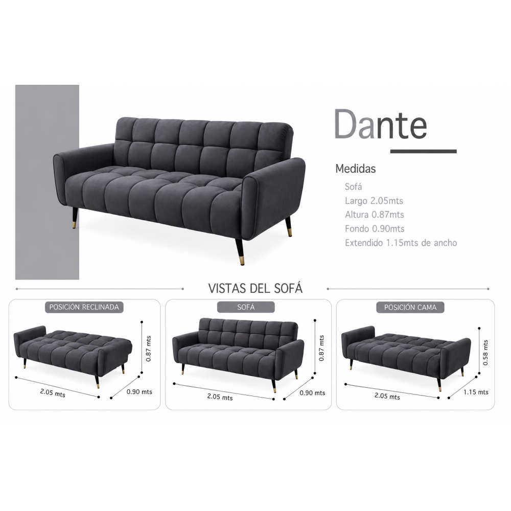 DANTE SOFÁ CAMA 