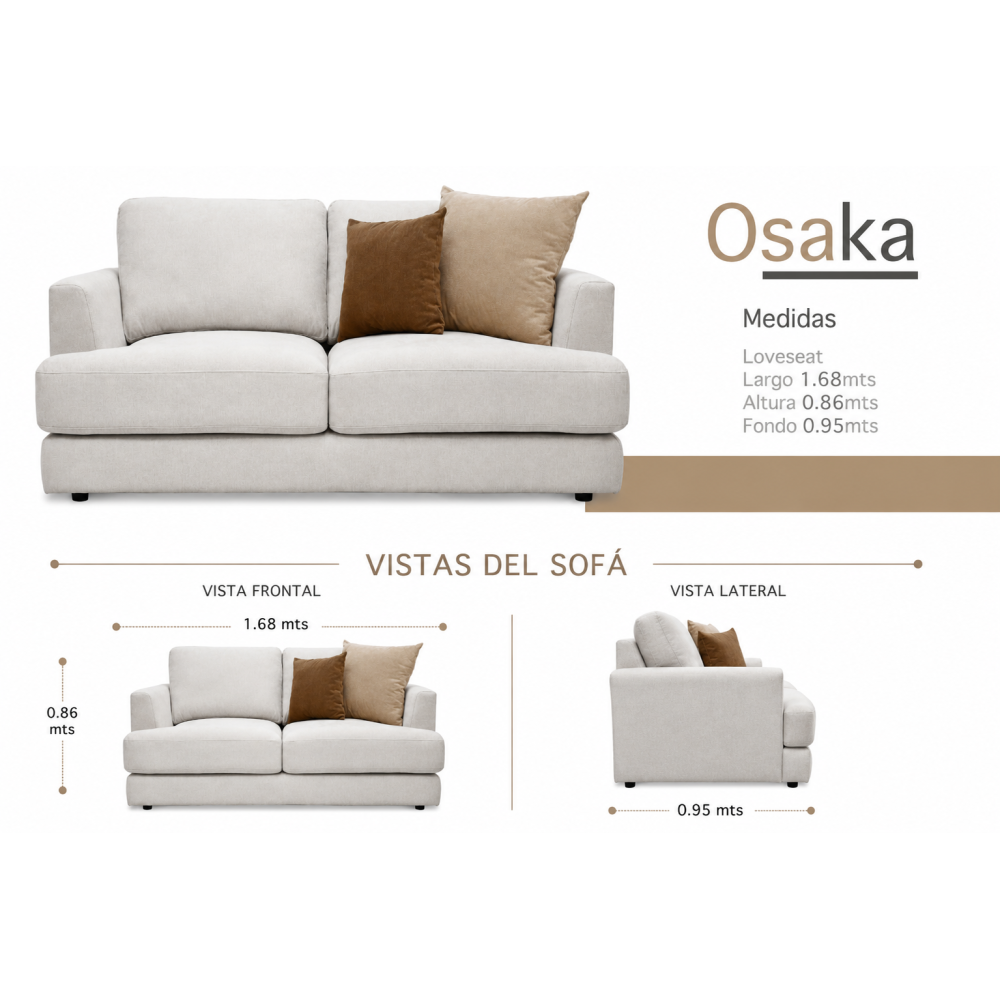 OSAKA LOVESEAT ( 2 Plazas )