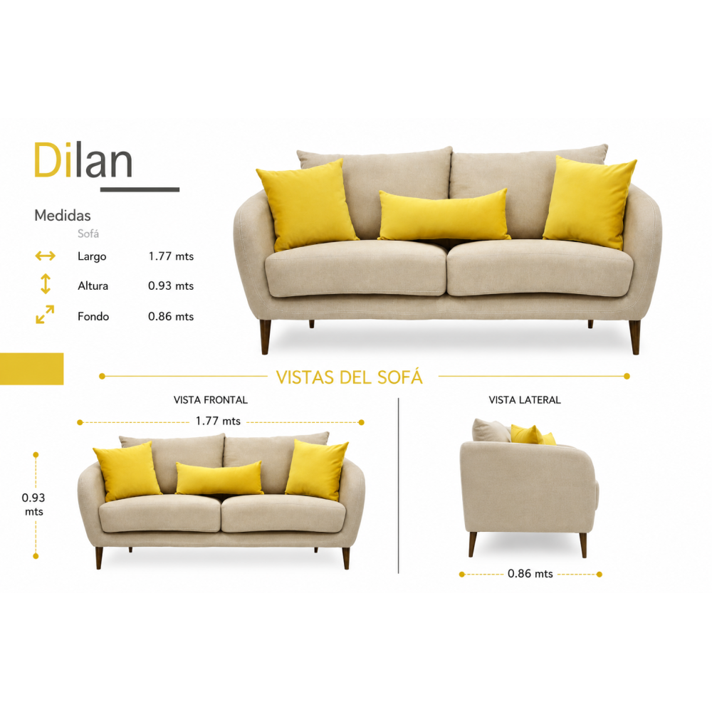 DILAN SOFÁ (3 Plazas)