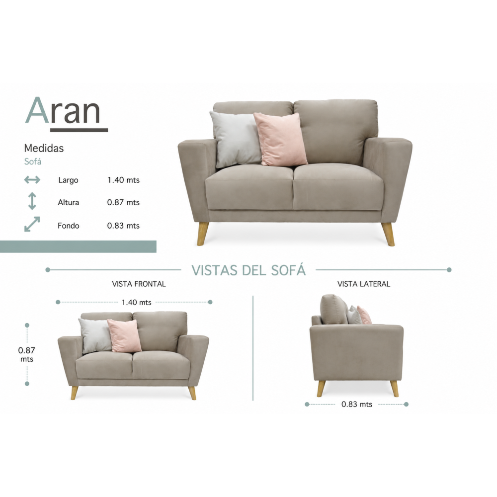 ARAN LOVESEAT (2 Plazas) 