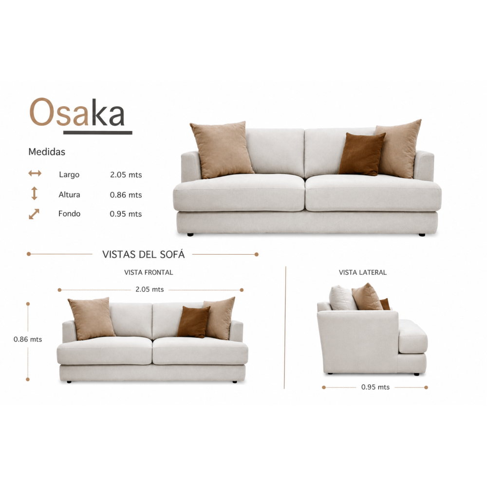 OSAKA SOFÁ ( 3 Plazas) 