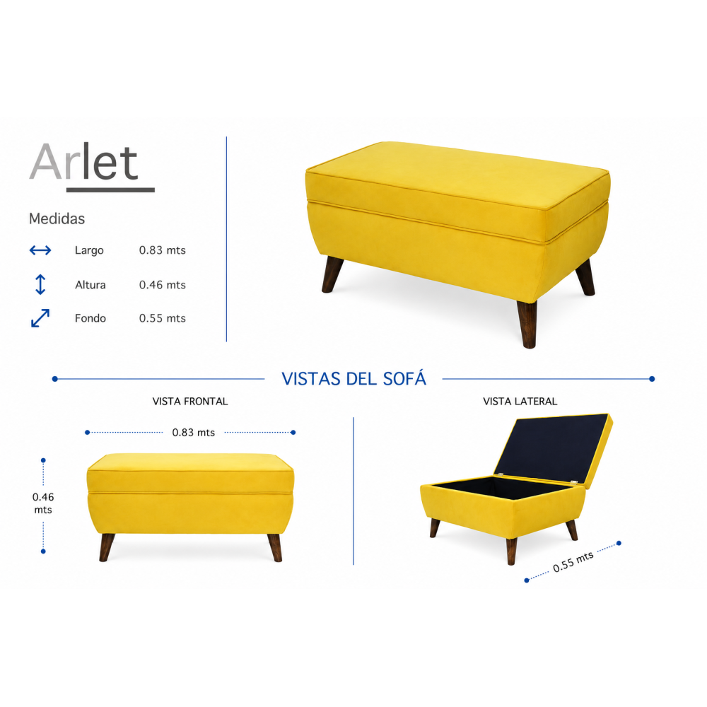 ARLET OTTOMAN CON BAÚL