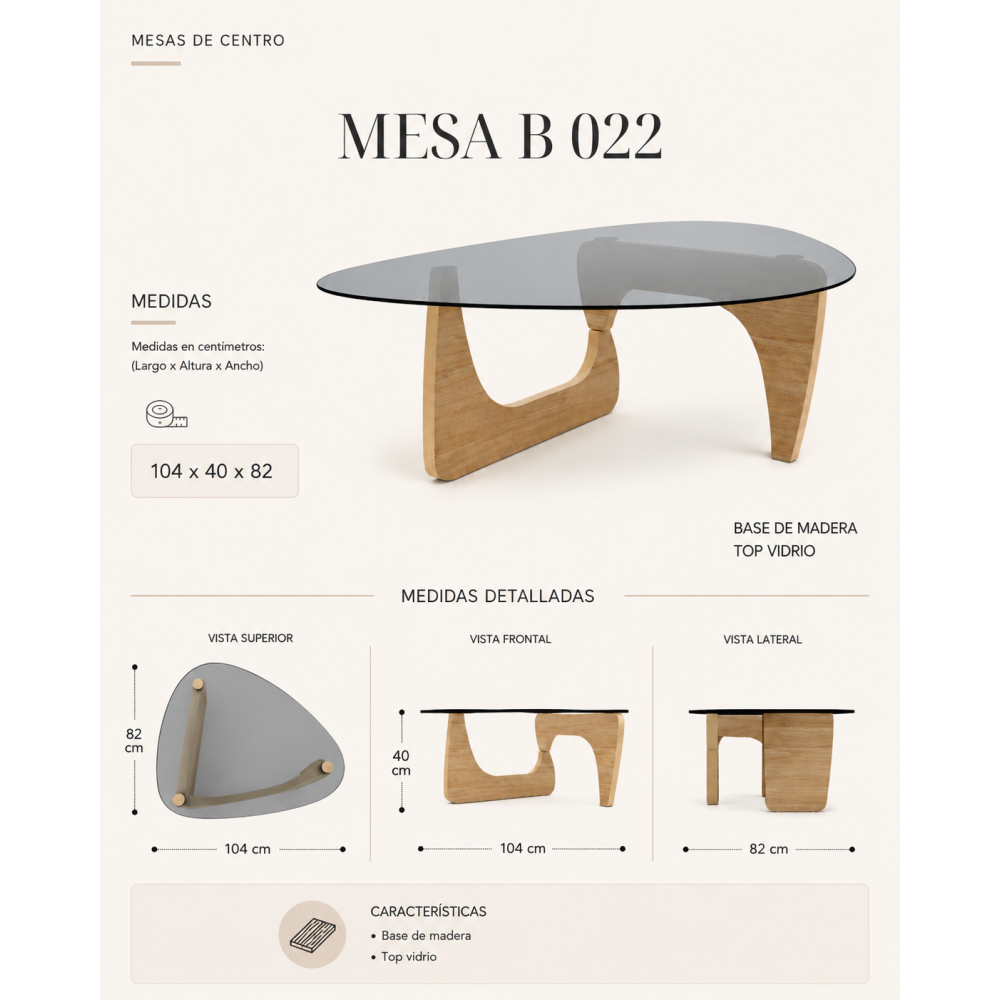 MESA DE CENTRO B-022