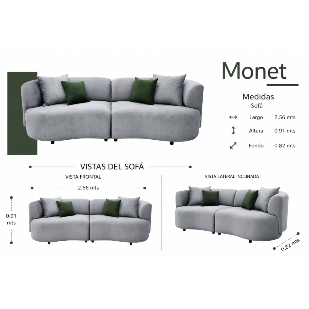 MONET SOFÁ (3 Plazas) 