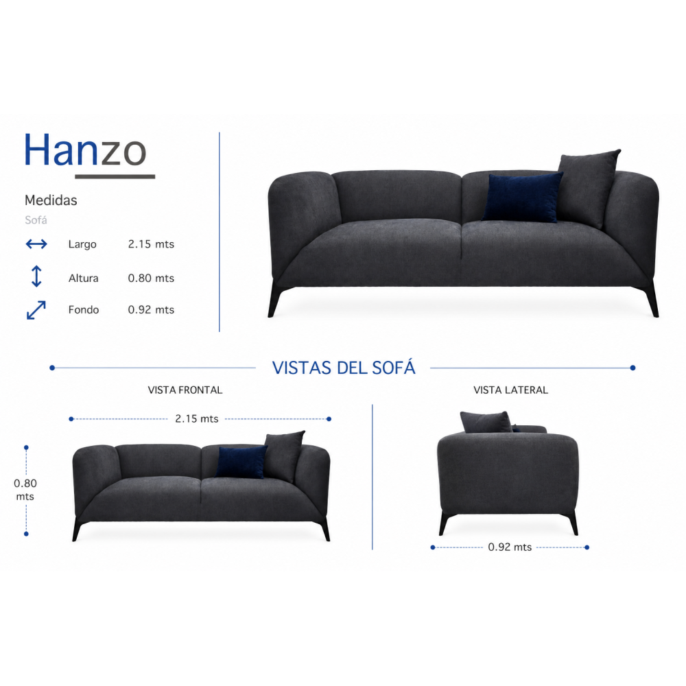 HANZO  SOFÁ (3 Plazas)