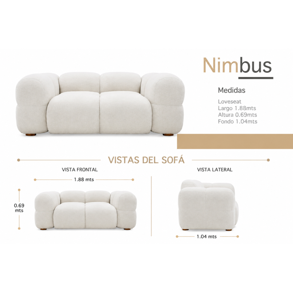 NIMBUS LOVESEAT (2 Plazas)
