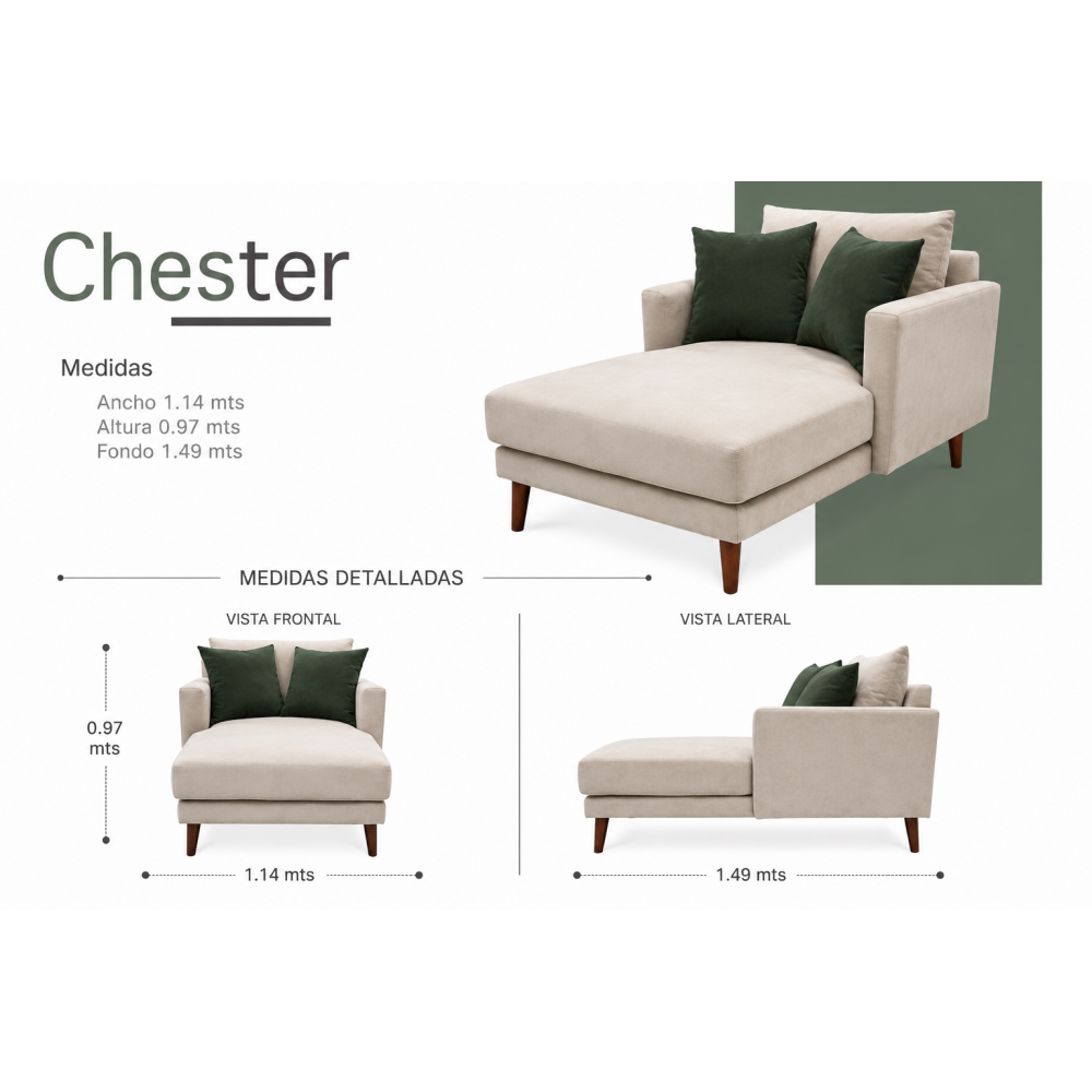 CHESTER (Diván Longue)